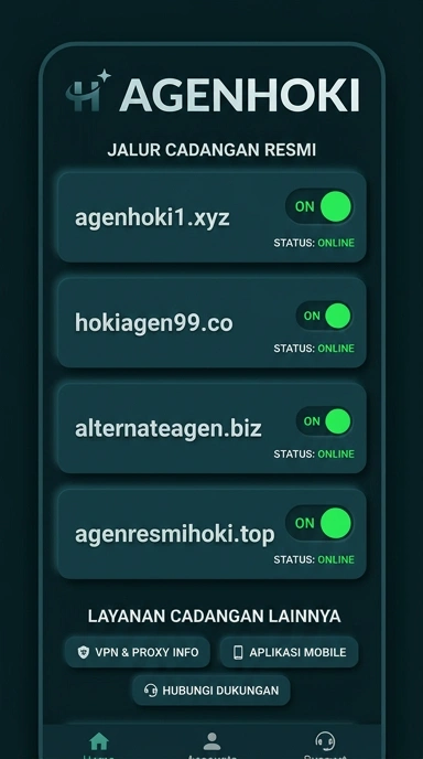 Tampilan link alternatif agenhoki
