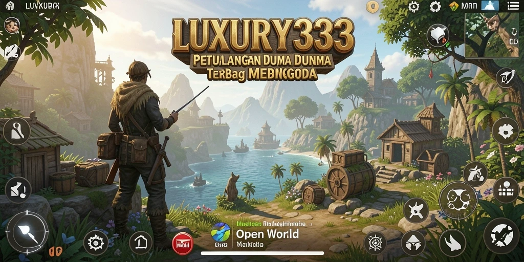 Tampilan antarmuka game LUXURY333 yang menakjubkan dalam dunia terbuka.